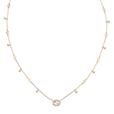 Gucci Interlocking diamond 18k necklace