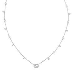 Gucci Interlocking diamond 18k necklace