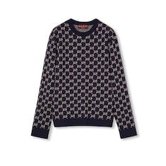 Pull en jacquard de laine avec GG Shadow