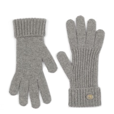 Wool cashmere gloves with Double G