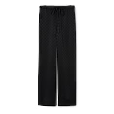 Pantalón de jacquard de viscosa con GG