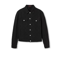 Chaqueta de jacquard de mezclilla con GG