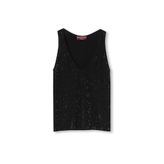 Wool tank top with GG embroidery