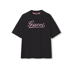 Camiseta de algodón con inscripción Gucci