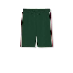 GG jacquard jersey shorts in green GUCCI US