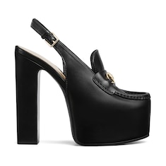 Mocassins Horsebit pour femme avec plateforme et bride arrière