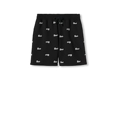 Short en jersey de coton avec broderie