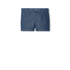 Low waist denim shorts with Horsebit