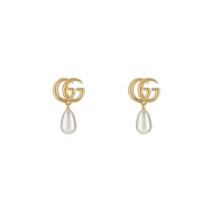 Boucles d’oreilles GG Marmont avec pendentif perle