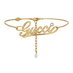 Choker-Halskette mit Gucci Schriftzug