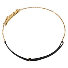 Bandeau à chaîne avec inscription Gucci