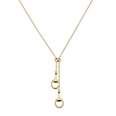 Horsebit Halskette mit Anhänger 18 Karat