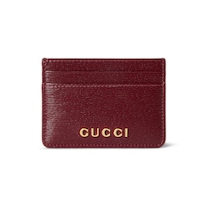 Porte-cartes avec inscription Gucci