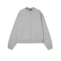 Cotton jersey embossed sweatshirt