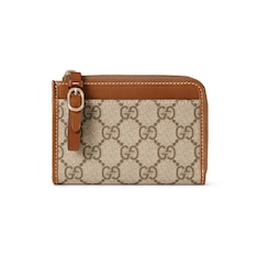 กระเป๋าใส่บัตร GG Emblem zip card case