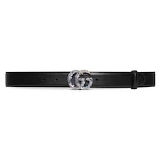 GG Marmont thin belt with crystals