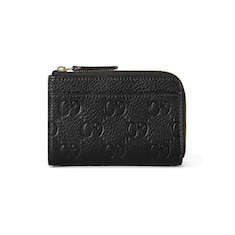 GG Emblem zip card case