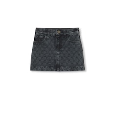 Children's GG denim mini skirt