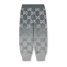 Pantalón infantil de jacquard de lana con GG