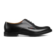 Scarpa stringata uomo con dettaglio Web in pelle