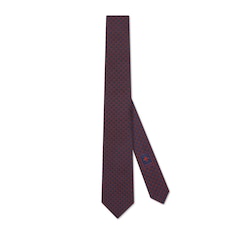 Corbata de jacquard de seda con GG