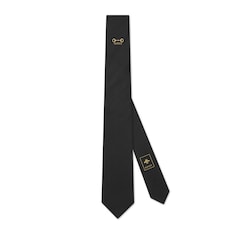 Corbata de jacquard de seda