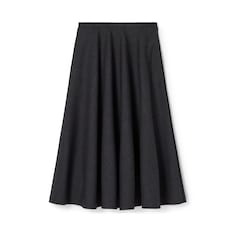 Wool pleated skirt