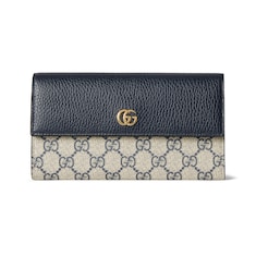 GG Marmont bi-colour continental wallet
