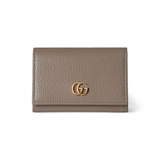 Bi-color GG Marmont card case