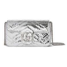 GG Marmont python super mini bag