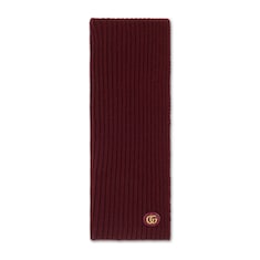 Wool cashmere scarf with Double G