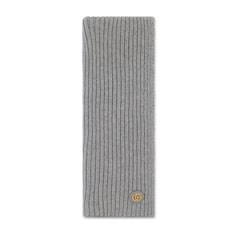 Wool cashmere scarf with Double G