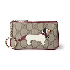 GG key pouch with dog detail