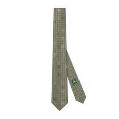 Cravate en jacquard de soie à motif Mors
