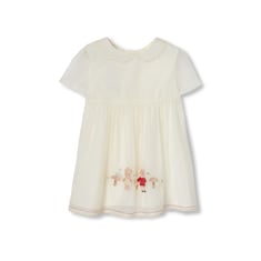 Babykleid aus Organza mit Stickerei