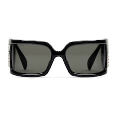 Rectangular frame sunglasses