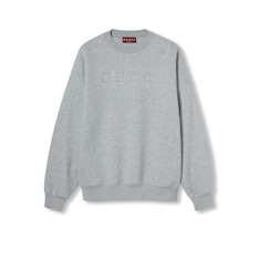 Embossed cotton jersey sweatshirt