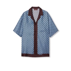 Camisa de corte estándar de sarga de seda