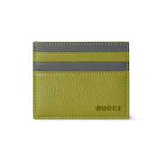 Tarjetero bicolor con logo Gucci