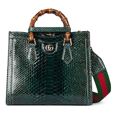 Bolso tote pequeño Gucci Diana de pitón