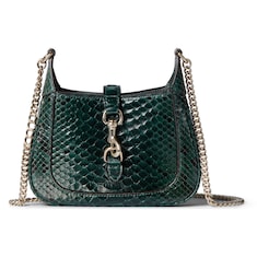 Mini borsa Gucci Jackie Notte in pitone
