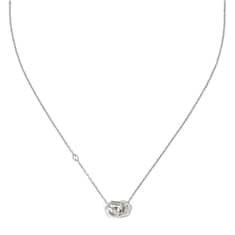 Chain necklace with zirconia geometric G