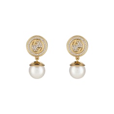 Boucles d’oreilles Gucci Blondie avec perle et cristaux