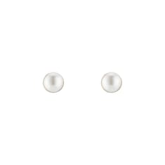 Small stud earrings with half pearl