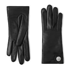 Leather gloves with Double G