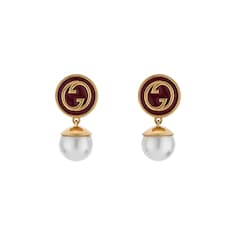 Gucci Blondie pearl drop earrings