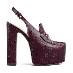 Mocassins Horsebit pour femme avec plateforme et bride arrière