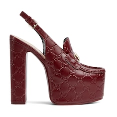 Horsebit Damenloafer mit Plateau und Fersenriemchen