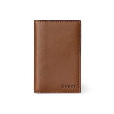 GG Emblem bi-fold embossed card case