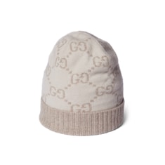 Bonnet en jacquard de cachemire GG